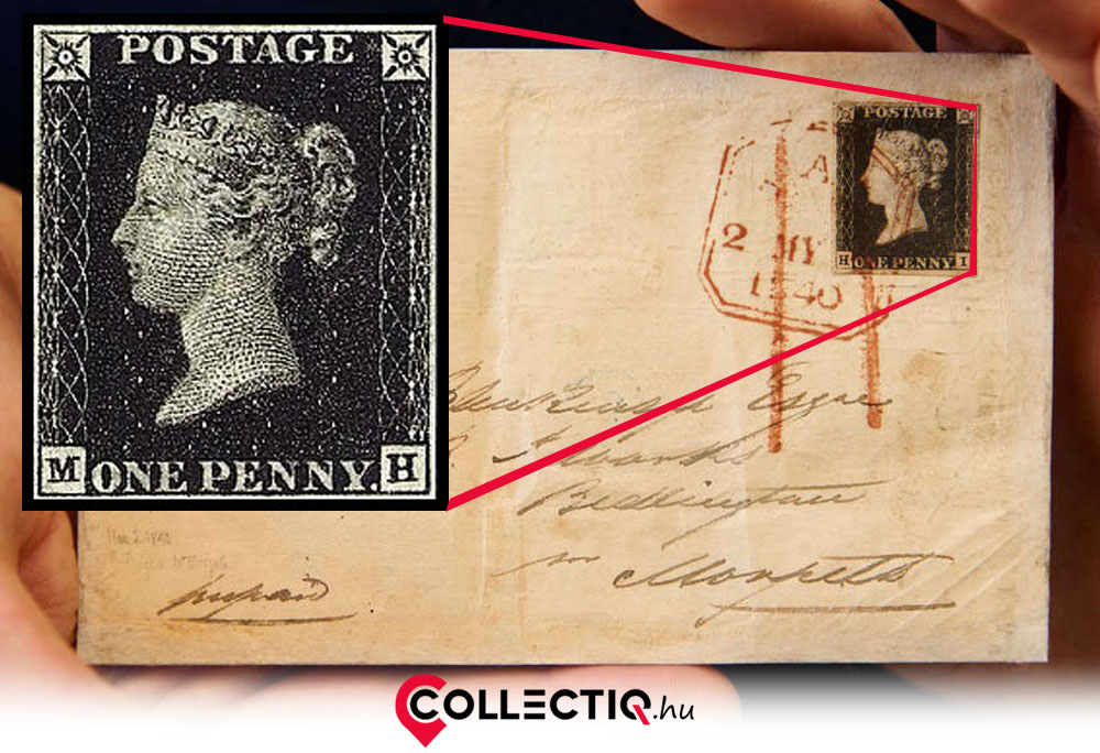 penny black boritek es belyeg 1840
